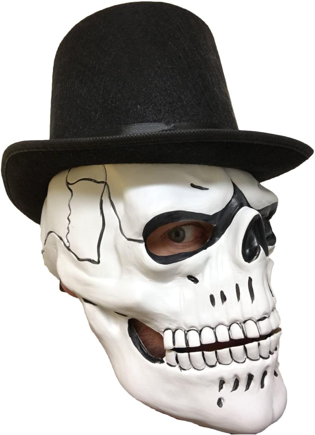 Latex Skull Mask With Moving Mouth Spectre Mask Halloween Fancy Dress Costume 007