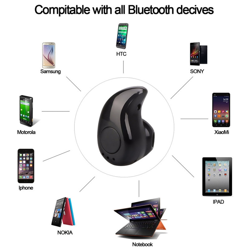 Mini S530 Wireless Bluetooth Earphone in ear Sports Headset Earphones Earpiece with Mic for iPhone 11 Pro Max XR All smartphones