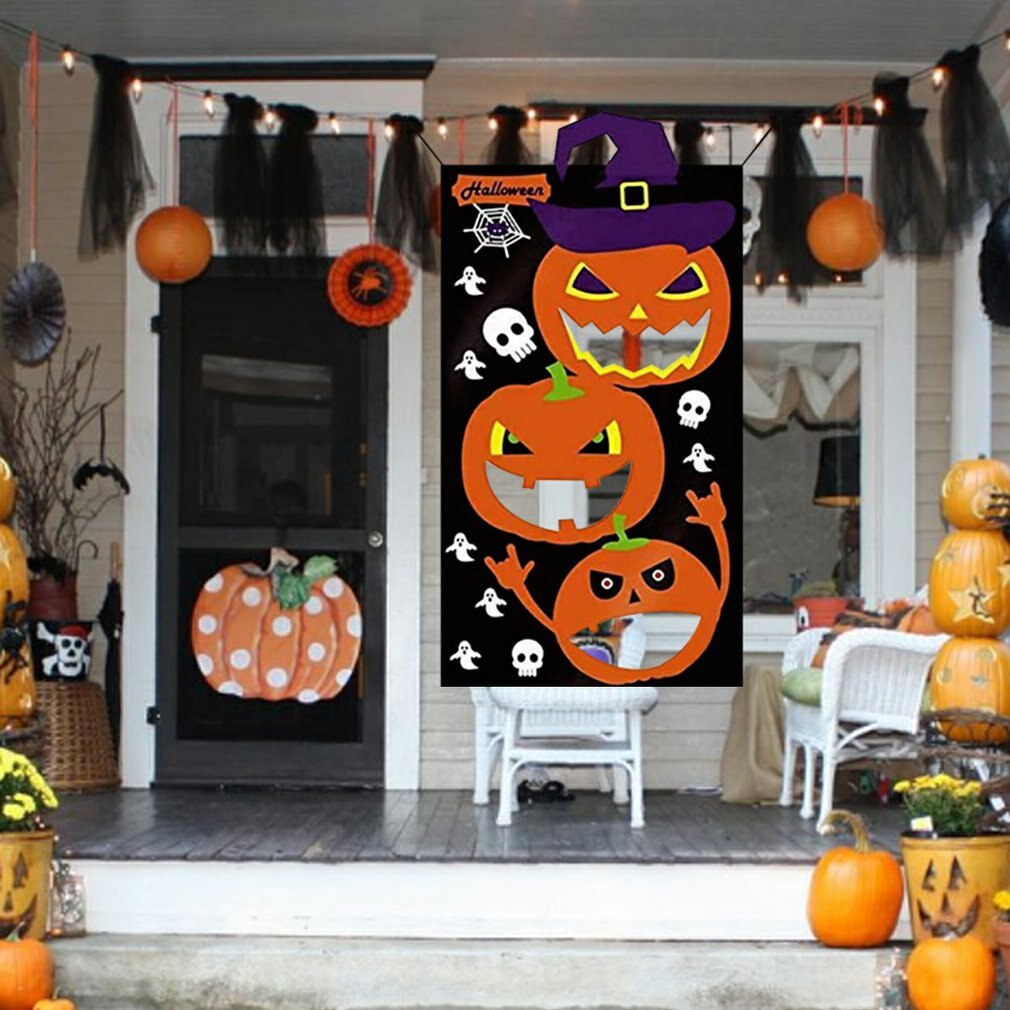 Halloween fest spil forsyninger sækkestole halloween bannere spil græskar søde til børn familie butikker spil