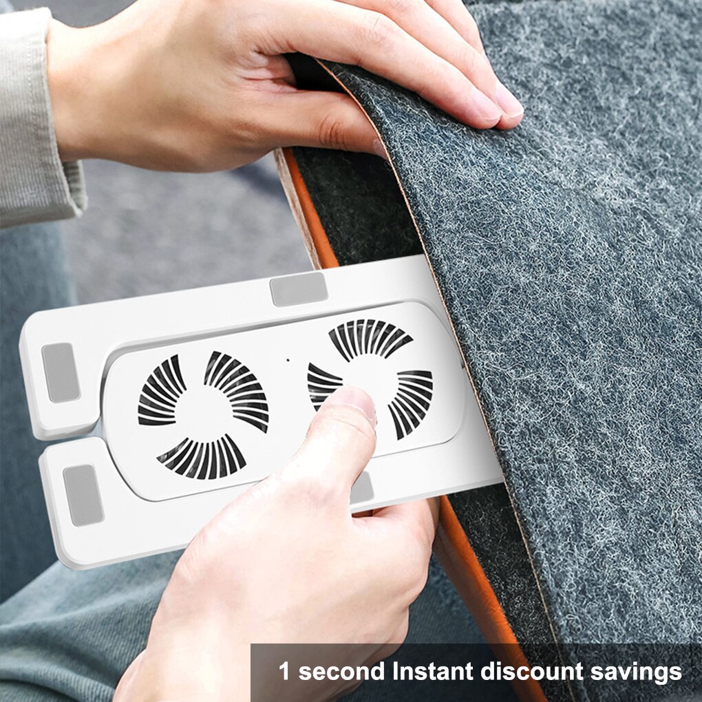Foldable Laptop Stand Adjustable Height CPU Cooling Rack with Dual Fans Lap Holder Gaming Computer Support Gamer Desktop