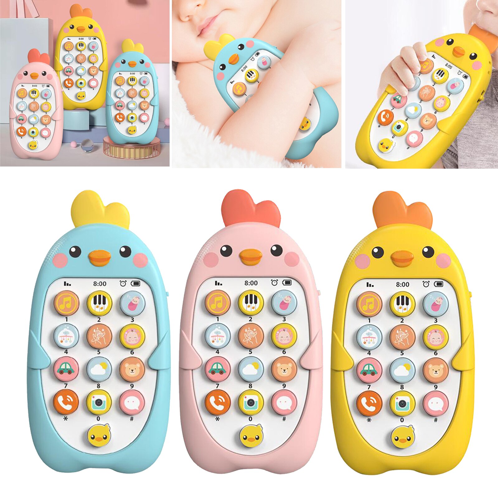 Baby Zuigeling Afstandsbediening Speelgoed Mobiele Telefoon Kind Vroege Onderwijs Musical