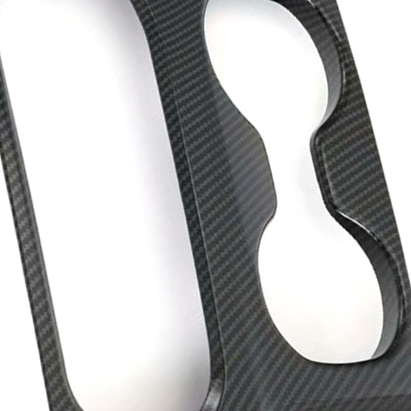 Auto Bekerhouder Decoratieve Frame Decal Cover Sticker Cover Auto Styling Accessoires Voor Hyundai Santa Fe IX45 Carbon fib
