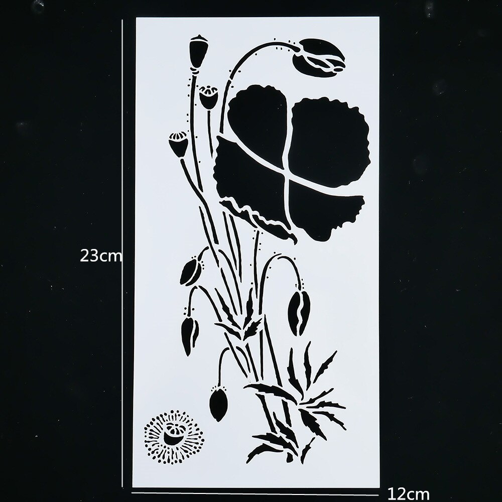 Plantillas de para pintar Paredes, álbum de recortes, papel en relieve, decoración de álbum de dibujo, nuevas: Lotus