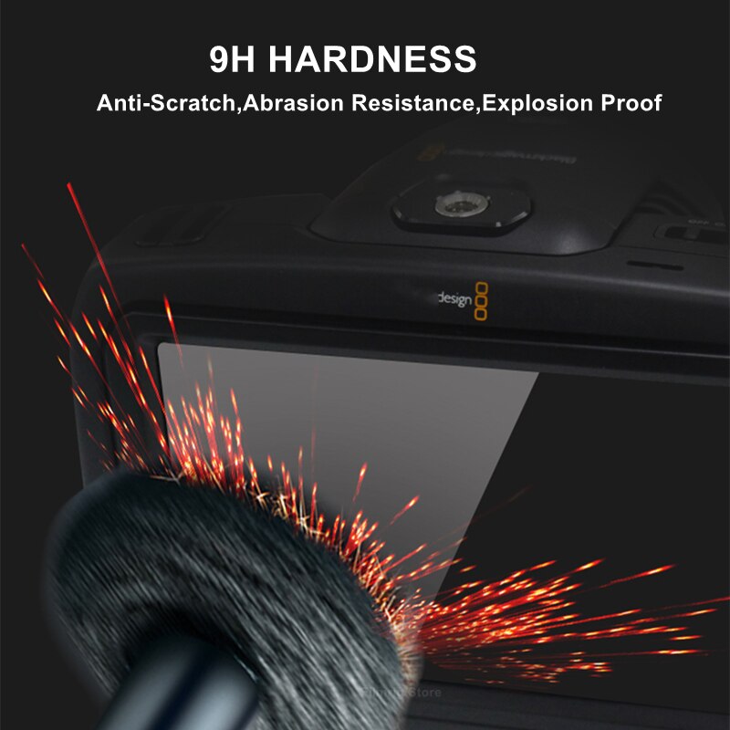 2PCS BMPCC 6K Camera Original 9H Camera Tempered Glass LCD Screen Protector for Blackmagic Pocket Cinema Camera 6K