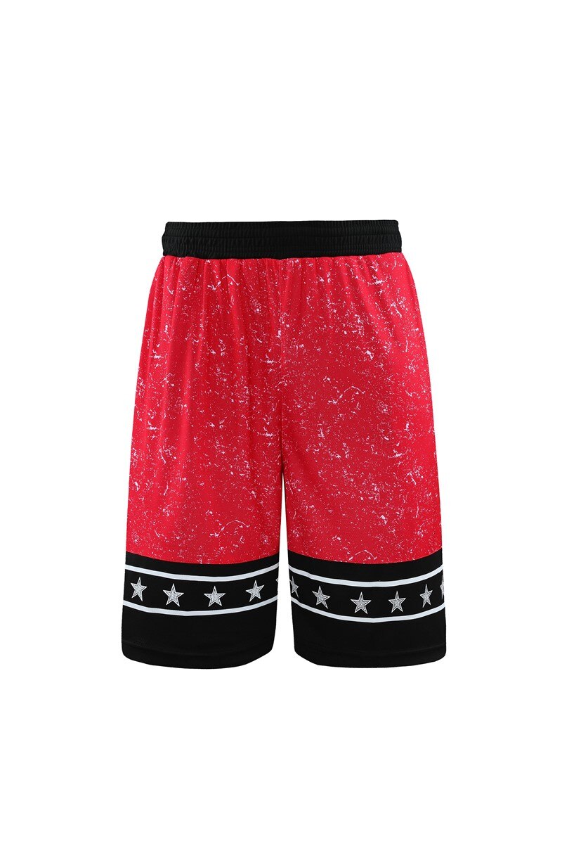 HOWE AO Sport Basketball shorts pants breathable quick-drying loose basketball five Anti Sweat Proof Breathable: Red / XXXL