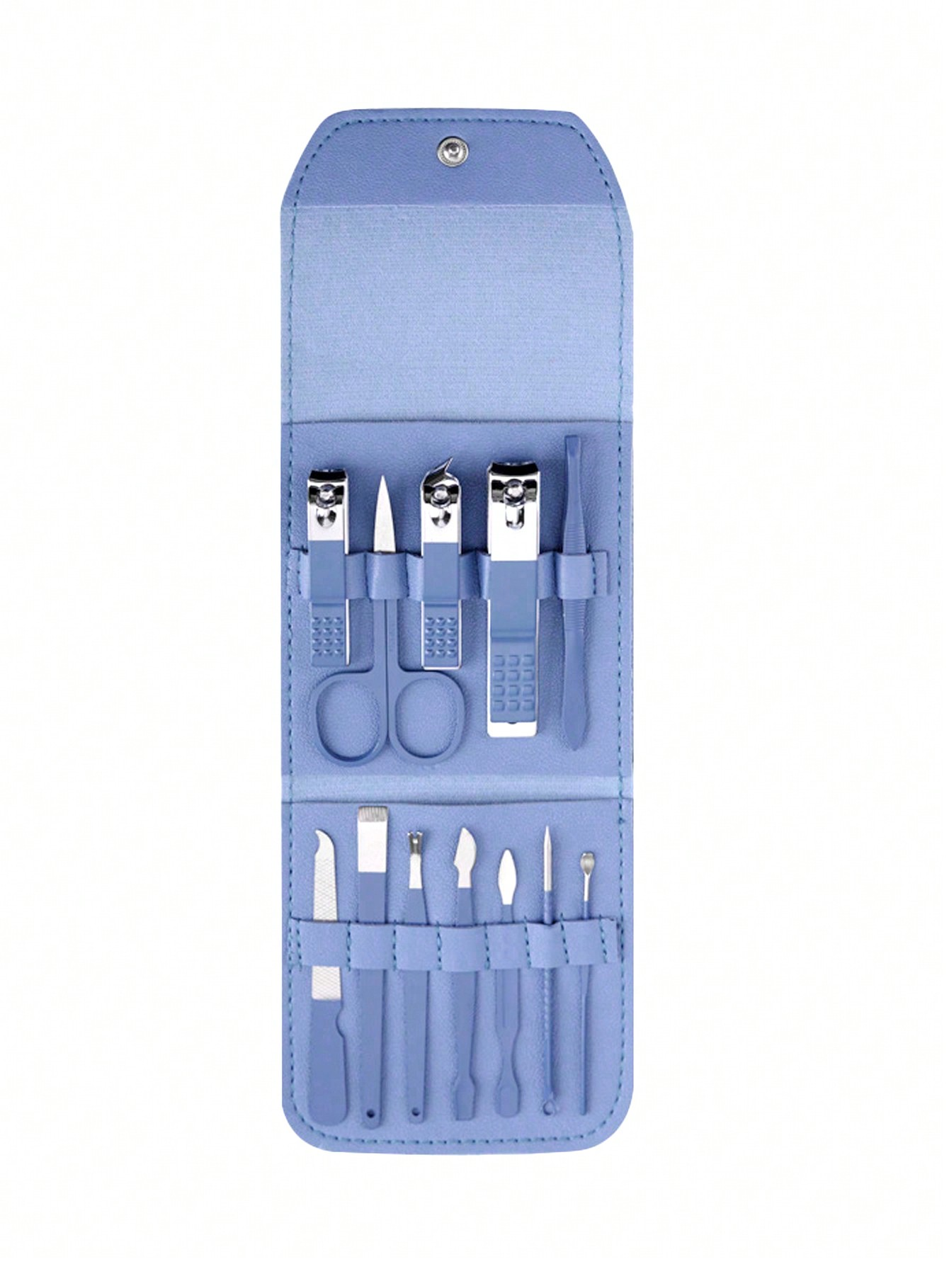 Manicure Set Nail Clippers Pedicure Kit, Stainless Steel Nail Care Tools Grooming Kit with Luxurious Travel Leather: black