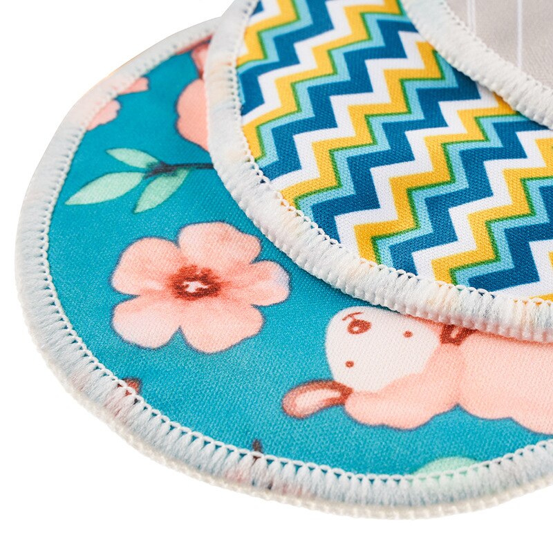 Mehrweg Bambus Brust Pads Für Fütterung Wasserdicht PUL Große Saugfähigkeit Mikrofaser Schwangere Frauen Stillen Pflege Pad 12cm