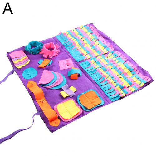 Pet Dogs Detachable Sniffing Pad Feeding Training Carpet Foraging Mat Cushion Litter Mat Toy Training Cats Scratch Guards Board: A
