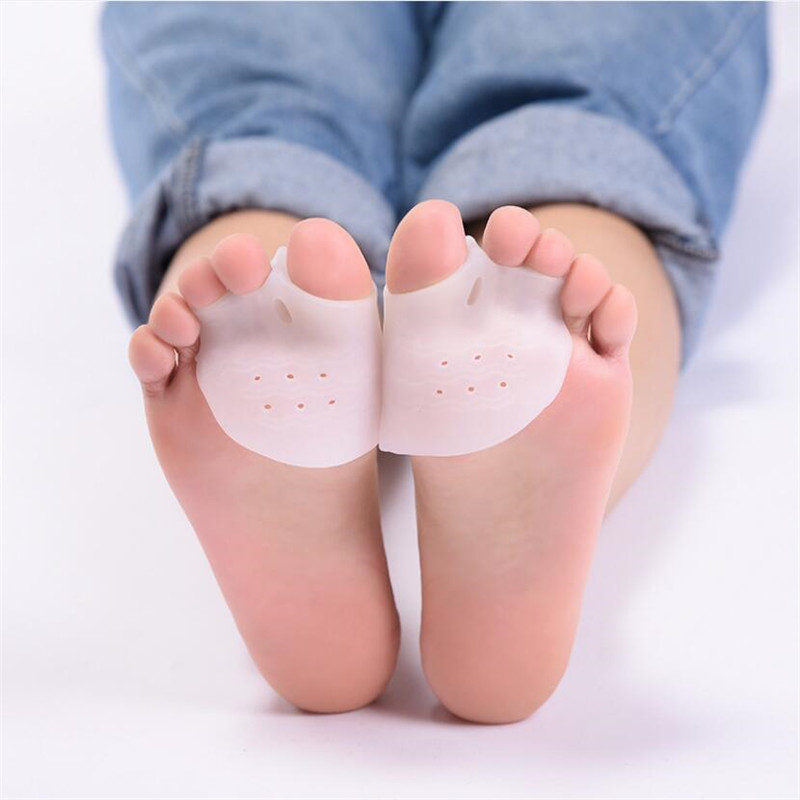 2 Stuks Gel Voetverzorging Tool Bunion Corrector Bot Grote Teen Beschermer Hallux Valgus Stijltang Teen Spreider Pedicure Corrector Hallu