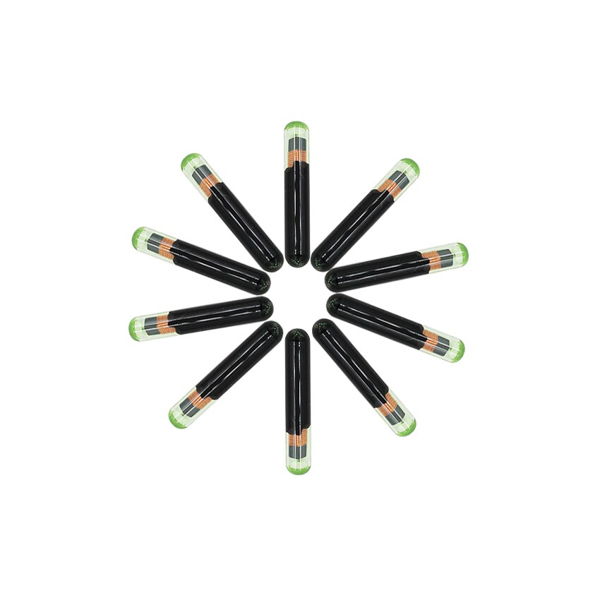 10 sztuk/partia 4D ID60 szklany żeton transpondera 4D 60 4D60 duży szklany klucz samochodowy żeton dla bród połączyć fiesta Centrum Ka Mondeo Aftermarket