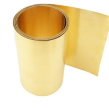1PC0.1/0.2/0.3/0.5mmx1 0/20/30/40/50mm x 1000mm ottone del Metallo Sottile Copriletto Foglio di Lamiera di Spessore