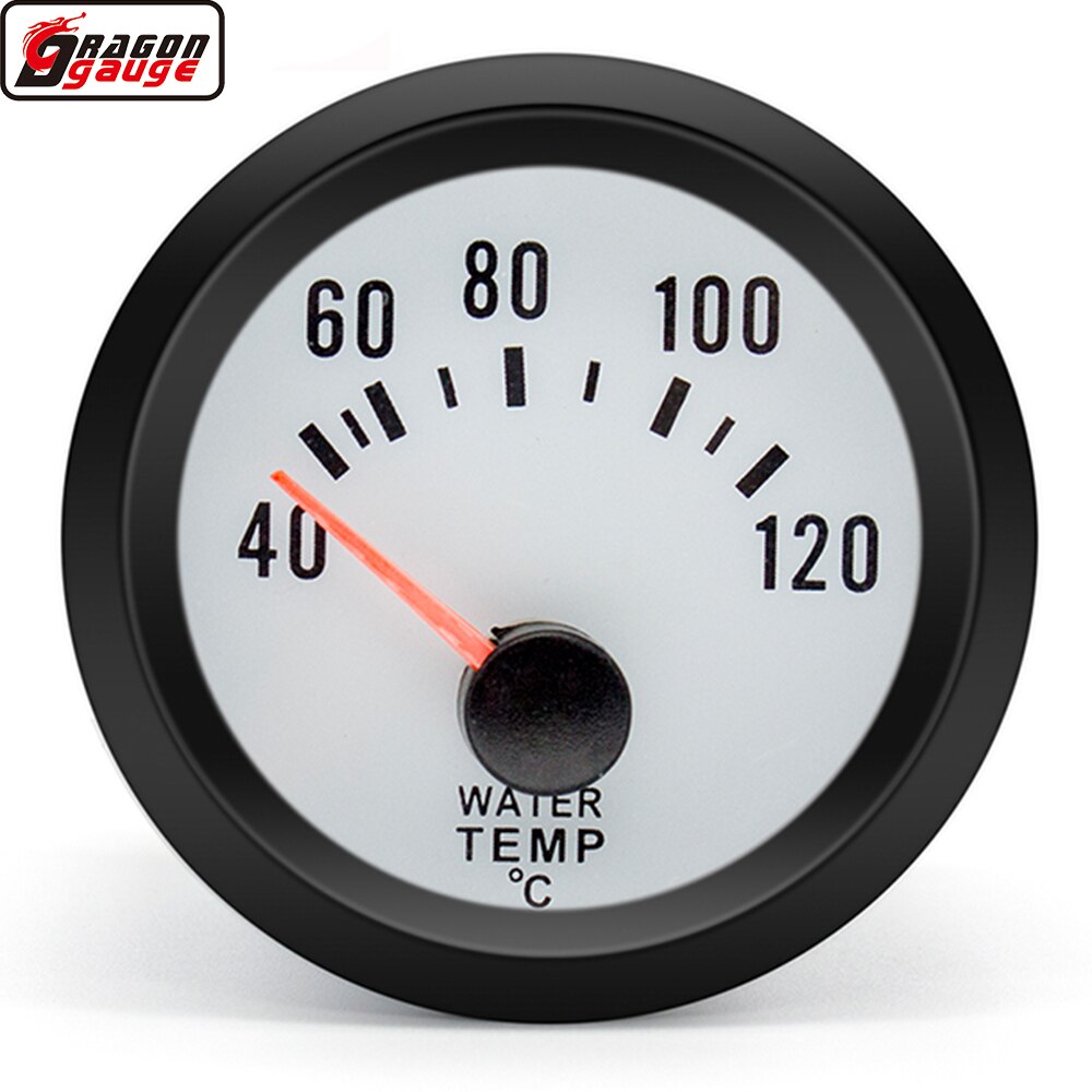 Dragon 52mm Auto Car Refit Back Shell Blue BackLight Water Temperature Gauge 40-120 Celsius Temp Meter