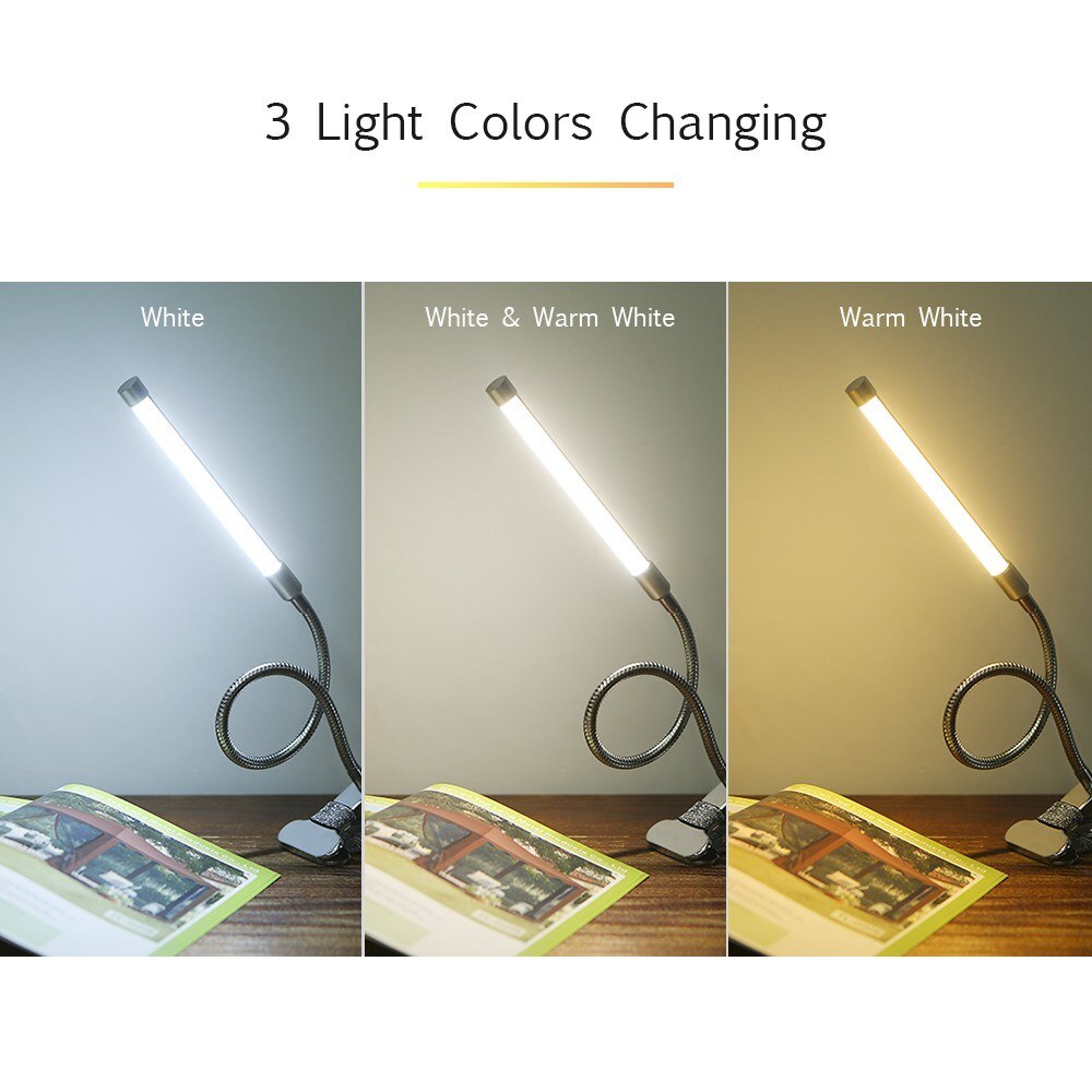 36LED Clip Bureaulamp Flexibele Hoek Verstelbare Licht Aluminium Arm Flexibele Arm Licht Focus Verstelbare