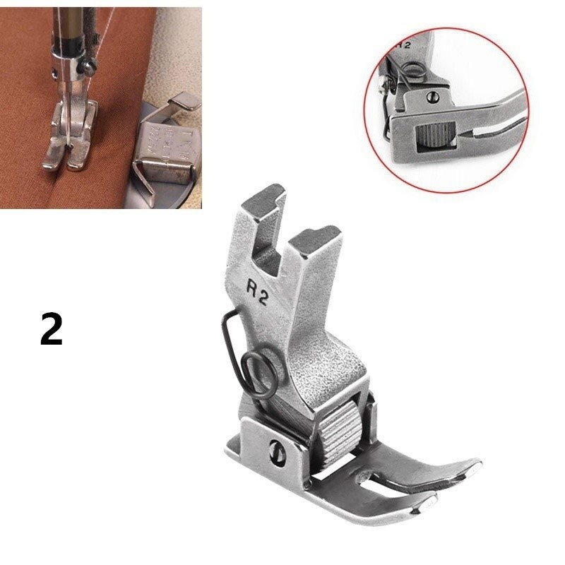 PVC Leather DIY flat-seaming presser Feet set sewing machine ROLLER FOOT Bearing Wheel Presser Feet Industrial Sewing Machines: 2