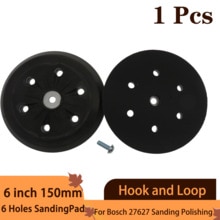 2 Stks 6 Inch Schuren Backing Pad Voor Orbitale Sander, 5/16-24 Draad