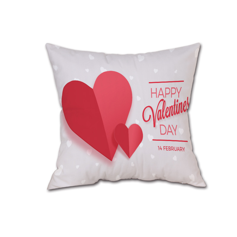 cojines Feliz Día de San Valentín almohada dulce, la meditación amor Cojín cuadrado simplicidad cojin redondo: C