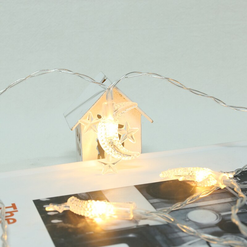 Led Mini Maan Lichtslingers Star Fairy Guirlande String Lights Voor Jaar Kerst Wedding Party Decoratie