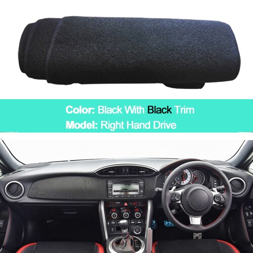 Tapis de tableau de bord intérieur de voiture pour toyota 86 gt86 ft86 subaru brz: Rose