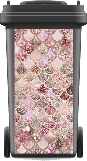 Modern Adhesive Removable Waterproof Sticker Decals Rubbish bin trash can Cover sticker Ktichen 120liter 240liter: 1 / 37x82cm(For240liter)