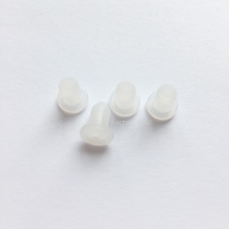 CISS-accesorios DIY de tapón de sellado de cartucho, tapón para cartuchos de goma, espiga de silicona blanca, 4 Uds.