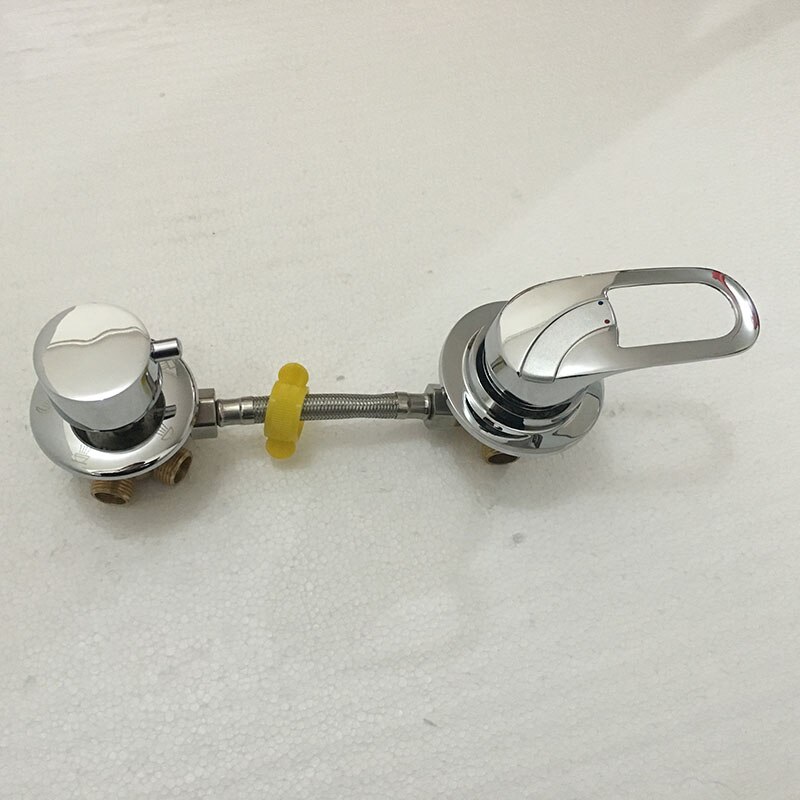 MTTUZK badrandcombinaties 2/3/4/5 Manieren water outlet messing douche tap schroef of intubatie split douchecabine douche mengkranen