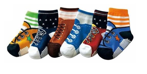 6 Paar Sokken Kinderen Baby Jongens Schoenen Antislip Vloer Schoen Bebe Slippers Casual Katoen Kind Pantufa Korte Sokken: 17