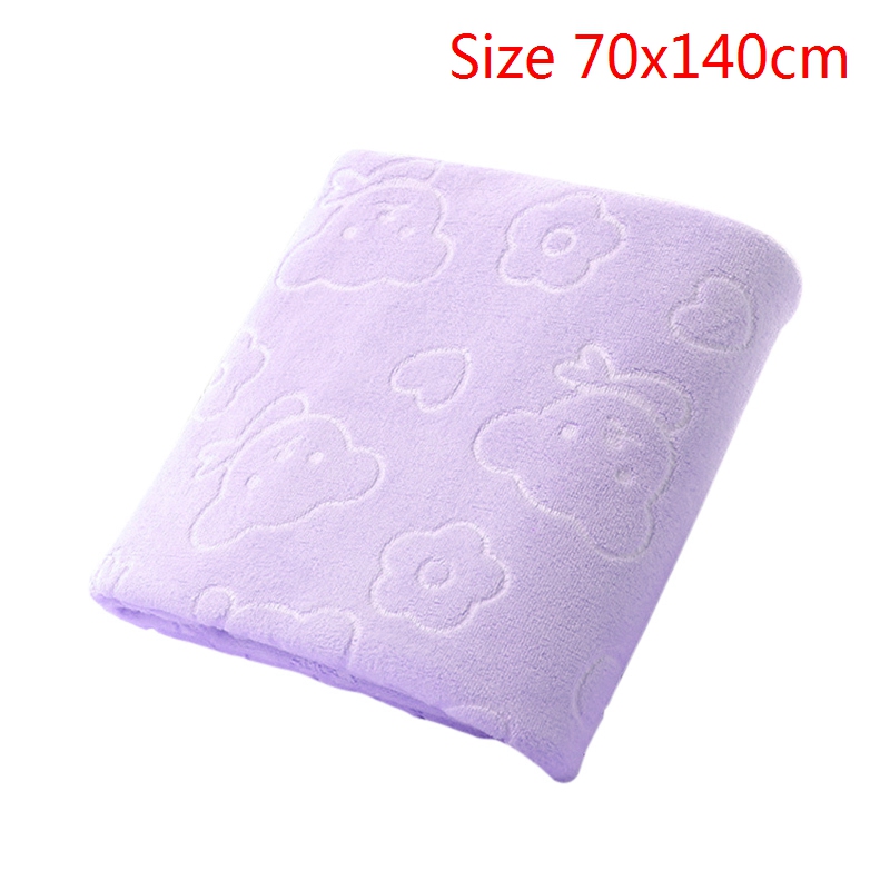 4 Colors High Absorbent Face Towel Thick Cotton Solid Bath Towel Beach Towel For Adults Quick Dry Soft: C-purple