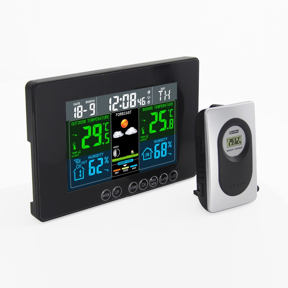 JIMEIH160G-color Remote Monitoring Kleur Weerstation Met Draadloze Afstandsbediening Sensor