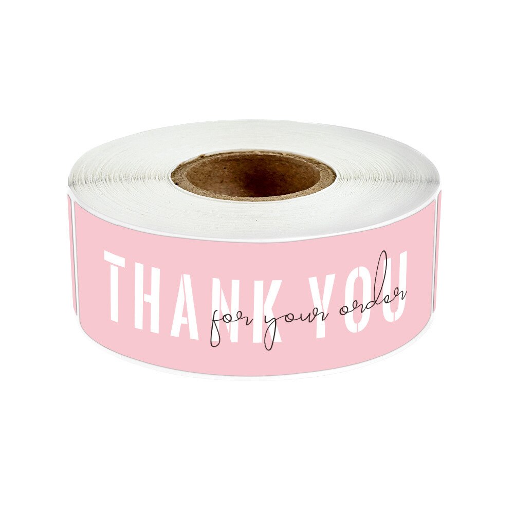 120Pcs Thank you fou your order sticker Kraft paper Handmade decor labels Thank You Stickers Envelope Sealing Stationery Supply: Style 6