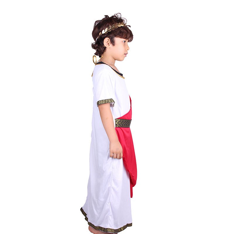 Disfraz de senador romano para niños, traje de Toga griego para Halloween, Purim, de carnaval, fantasía, vestido