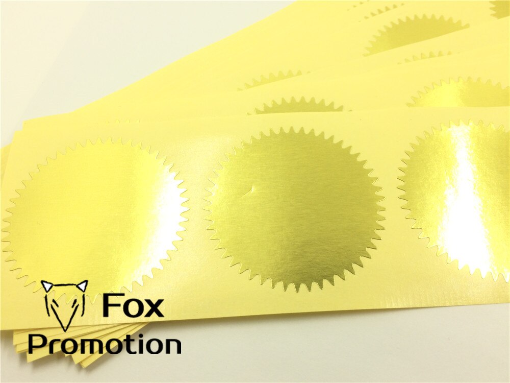 100pcs 5cm Shiny Gold Stickers Sticky Notes Cute Scrapbooking Package Sealing Stickers for Cookie/Candy pack