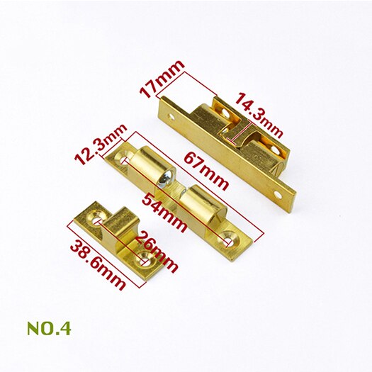 Copper ball bearing card door ball bead wardrobe door lock ball lock cabinet door furniture hardware accessories: 4