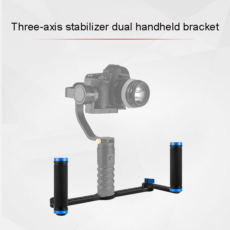 Dual Handvat Grip Camera Stabilizer Drie-Assige Gimbal Fotografie Accessoires Ondersteuning Multi-Hoek Conversie