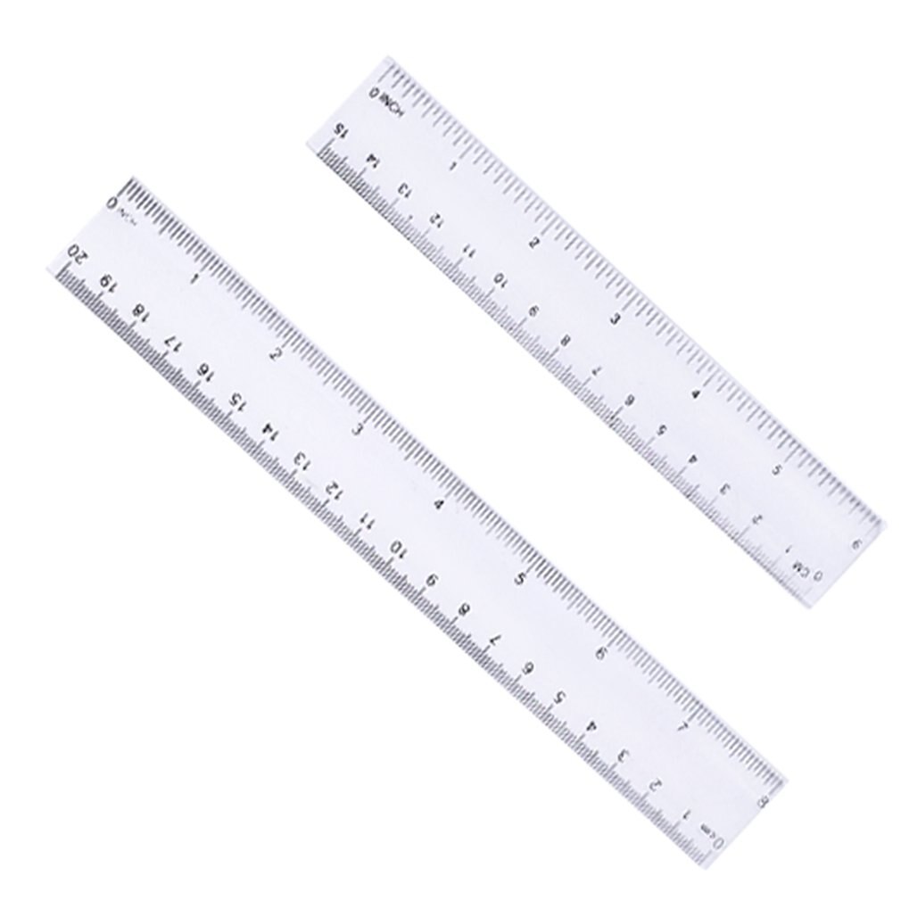 Transparente organische kunststoff lineal Lineal 15cm 20cm 30cm Lange herrscher herrscher