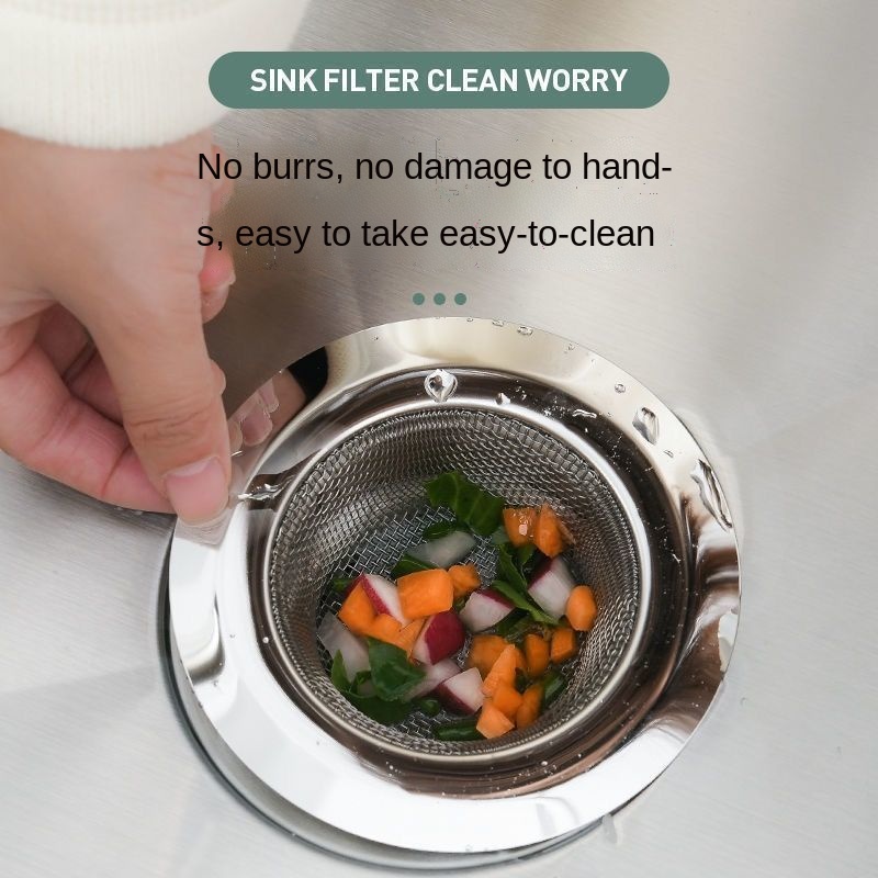 Rvs Spoelbak Filter Aanrecht Anti-Blocking Sink Sink Wastafel Lek Riool Hair Filter Keuken Gereedschap Mesh zeef