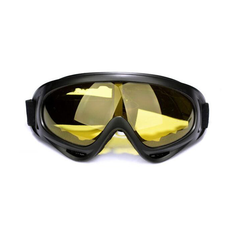 1 stk vinter vindtæt skibriller beskyttelsesbriller udendørs sport cs briller skibriller  uv400 støvtæt moto cykel solbriller: Gul
