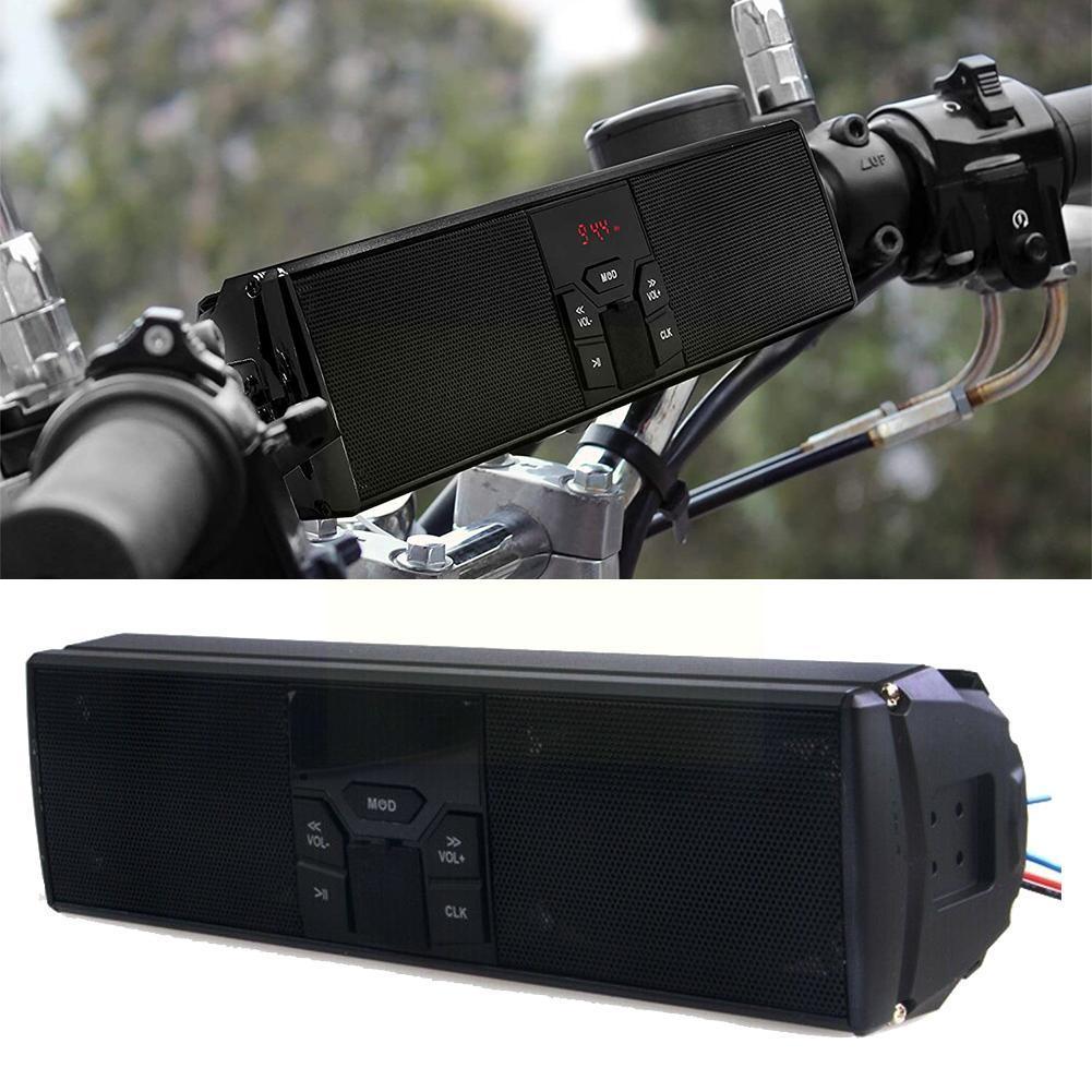 Motorcycle Audio System With LED Display, With Application Control, Stereo, Radio, Usb, Motorcycle Accessories Mp3, Fm Tf, U5T7