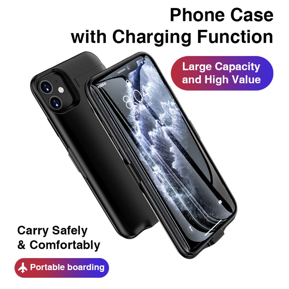10000 mah til iphone 11 11 pro 11 pro max batterideksel ekstern lader powerbank
