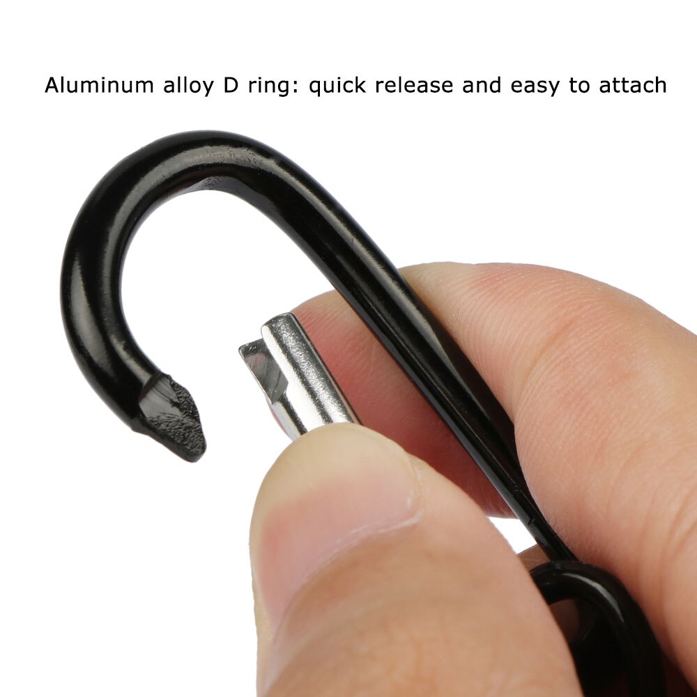 Goture 5 adet balıkçılık halatı Tekne Güvenlik Kordon Hattı Tutma Dize Carabiner ile Güvenli Kilit Balıkçılık Aksesuarları Mücadele