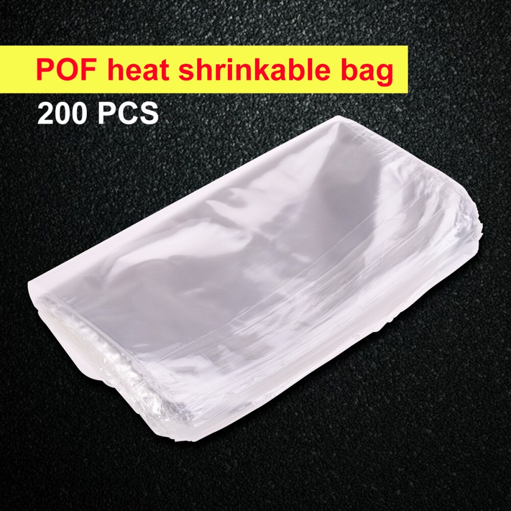 Bolsas de envoltura termorretráctiles para jabones, bombas de baño y artesanías, transparentes, impermeables, 6x6 pulgadas, 200 Uds.