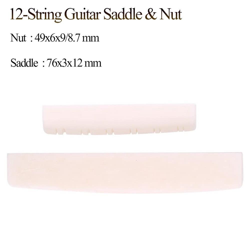 12 strenge akustisk guitar benbro sadelmøtrik til folkeguitar 49mm / 76mm guitarra reservedele
