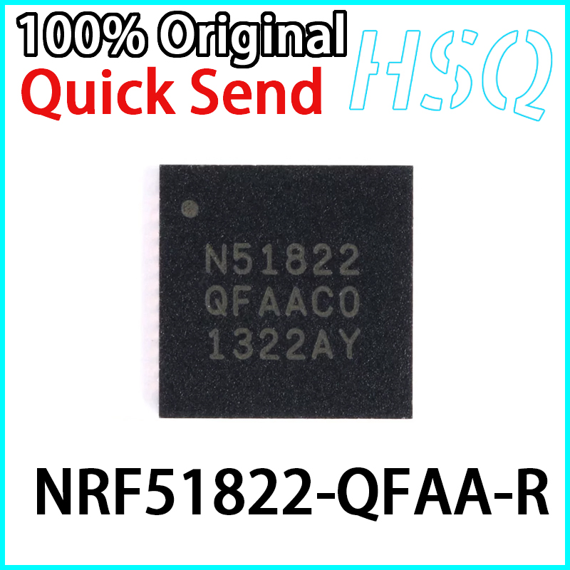 2PCS Original NRF51822-QFAA-R Silk Screen N51822 QFN48 Bluetooth Wireless Chip in Stock