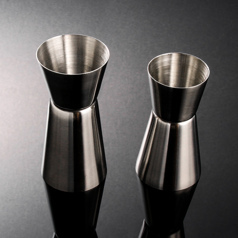 15/30ml 25/50ml Dual Shot Stainless Steel Cocktail Shaker Measure Cup Drink Spirit Measure Jigger Kitchen Bar Tools