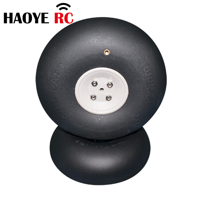 Ruote pneumatiche per aerei Haoye 1PC 4/4.5/5/5.5 pollici ruota gonfiabile del carrello di atterraggio per accessori di ricambio per aereo RC