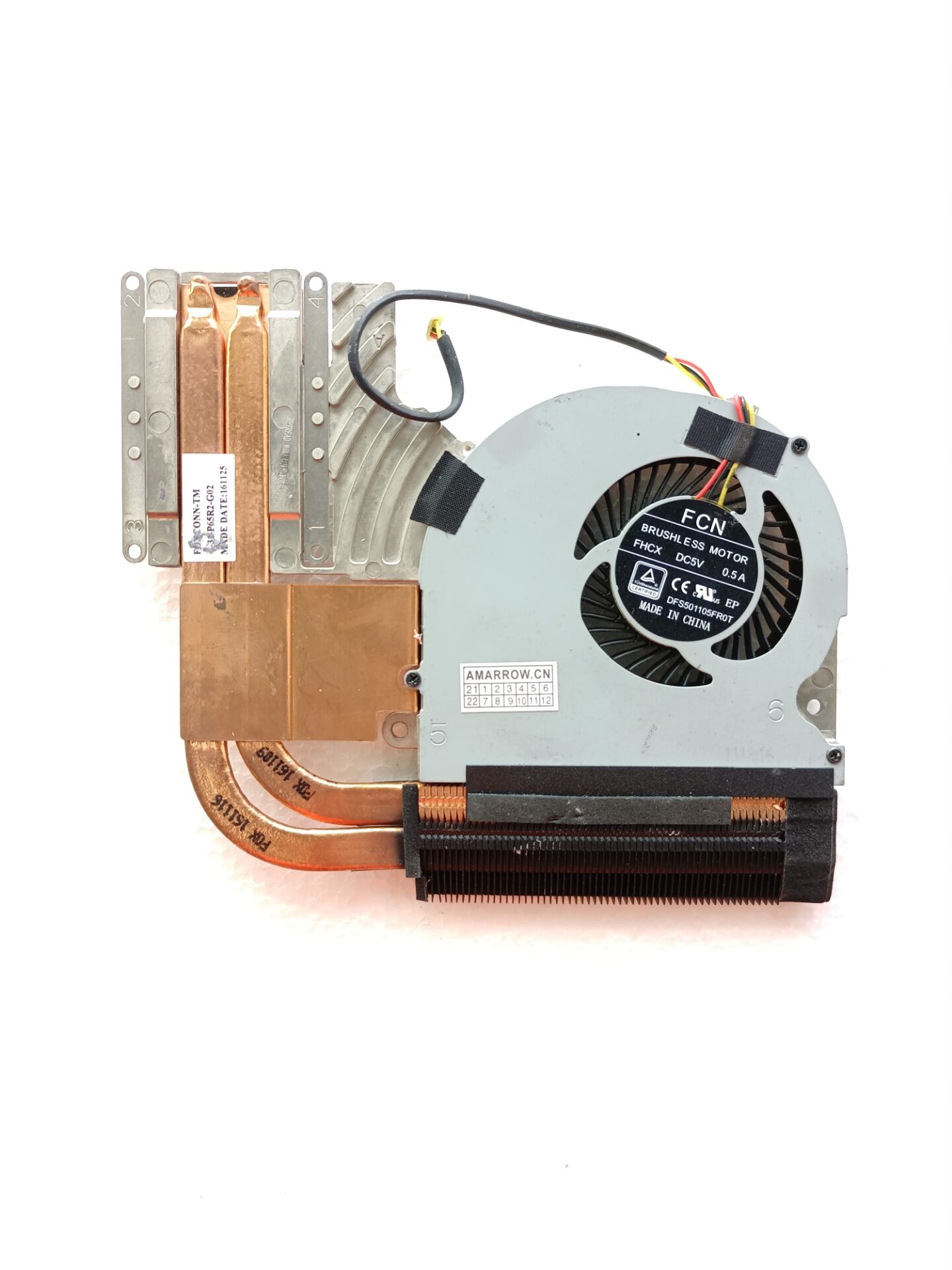 Original laptop cpu cooling fan heatsink For CLEVO P650 P650N P650SG P650SA P650SE P651SG