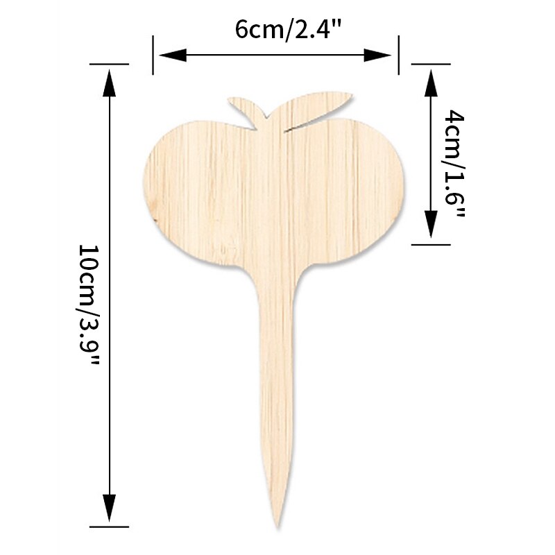 Plant Tags Bamboe Plant Markers Kwekerij Labels T Type Plant Markers Bonsai Label Tuin Bloemen Gereedschappen Plant Label 10 stuks: S9 Plant Labels