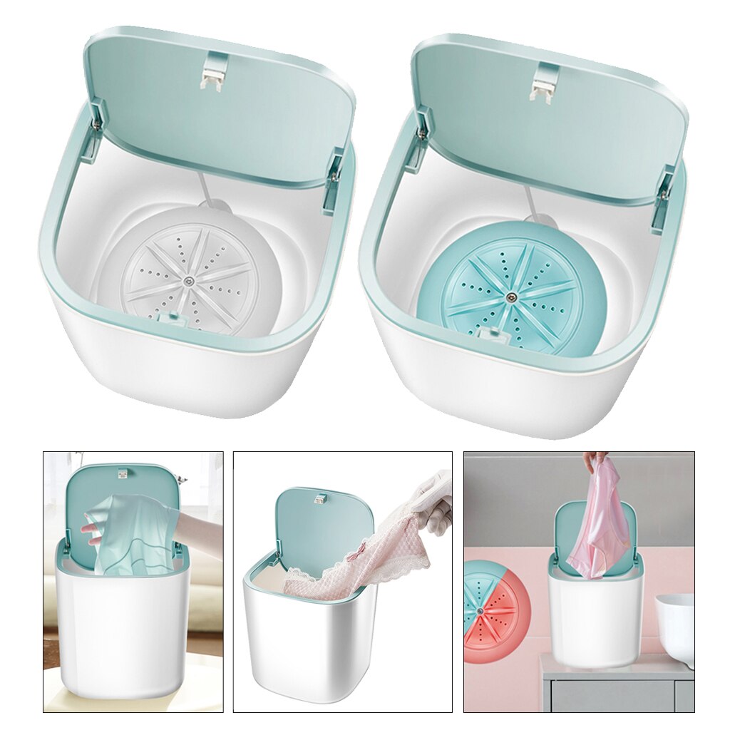 Washing Machine 3.8L 18W for Makeup Brushes Travel Camping White Blue Washing Machines