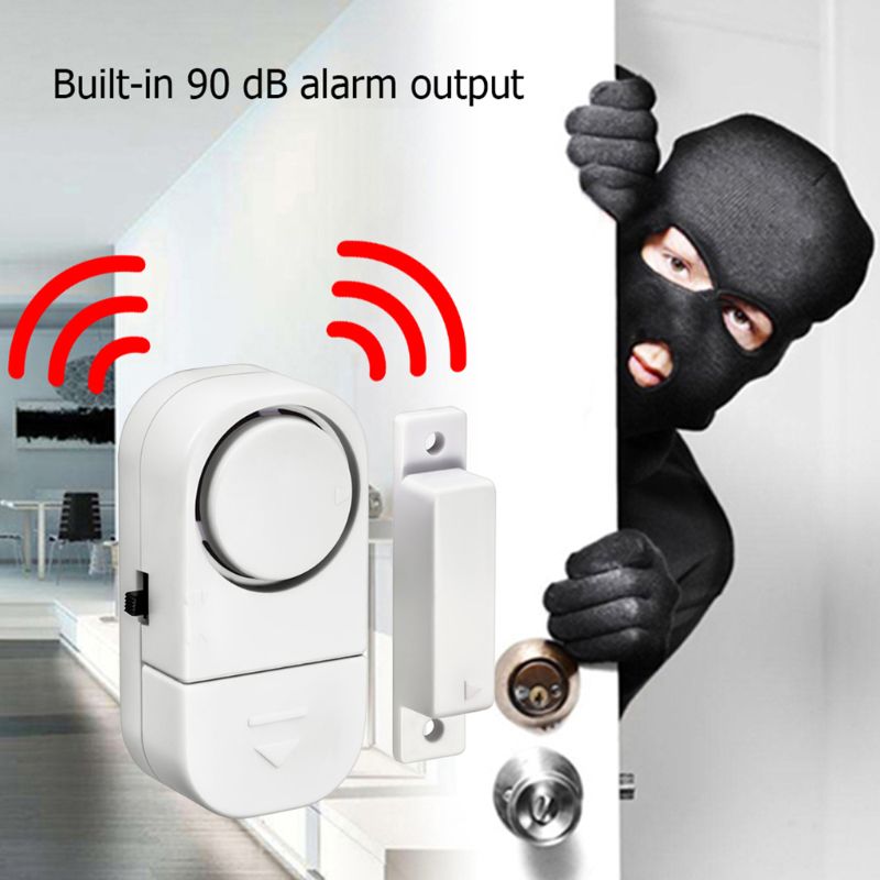Trådløst vindu dør innbruddssikkerhet advarsel alarmsystem magnetisk sensor 77ha