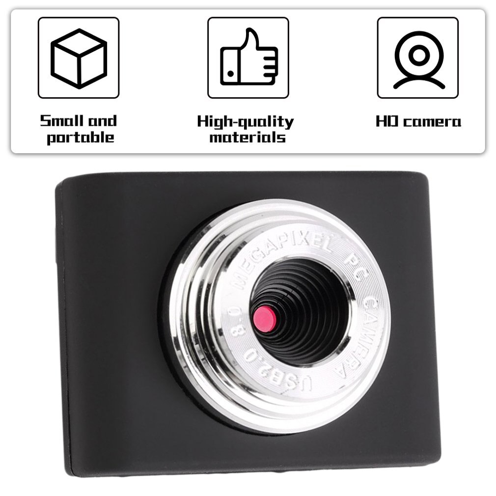 USB PC camera 30M Mega Pixel Webcam Digital Video Camera Web Cam For PC Laptop Notebook Computer Clip-on Camera Black