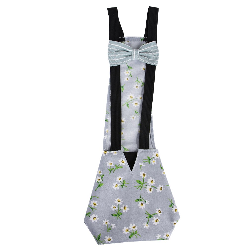 Pet Chicken Duck Diaper Washable Poultry Goose Clothes Bowknot with Elastic Band Funny Goose Clothes: Blue / L
